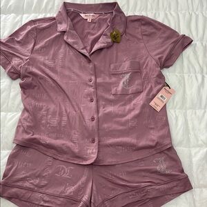Juicy Couture Pink Satin Sleepwear Set